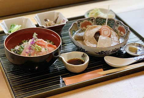 金澤おでんと甘海老小丼